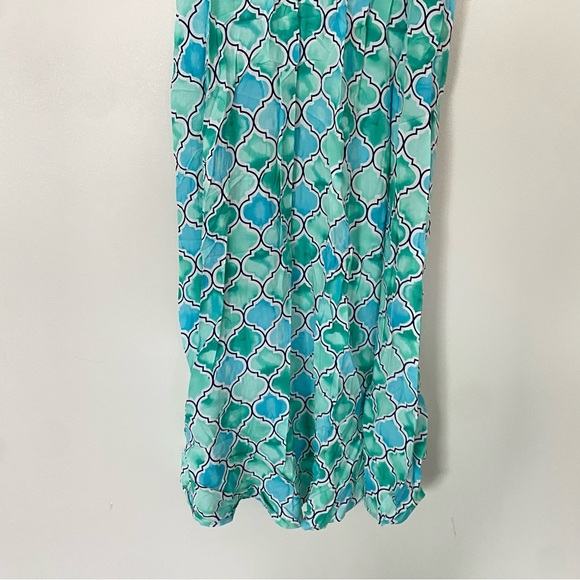 NEW Tommy Bahama Mumbai Medallion Maxi Dress Dusty Teal Women's Size Small - Picture 11 of 15